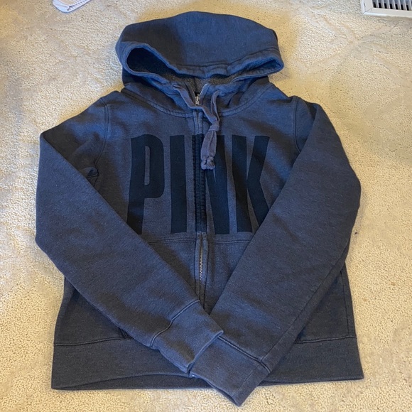 PINK Victoria's Secret Tops - PINK Victoria’s Secret Zip Up Hoodie